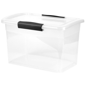 Ящик для хранения Keeplex Vision с защелками и ручкой 11л 35х23,5х22,2см прозрачный кристалл (РФ)