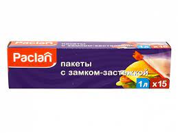 Paclan Пакеты с замком-застежкой 22Х18СМ 1Л (15 шт.)