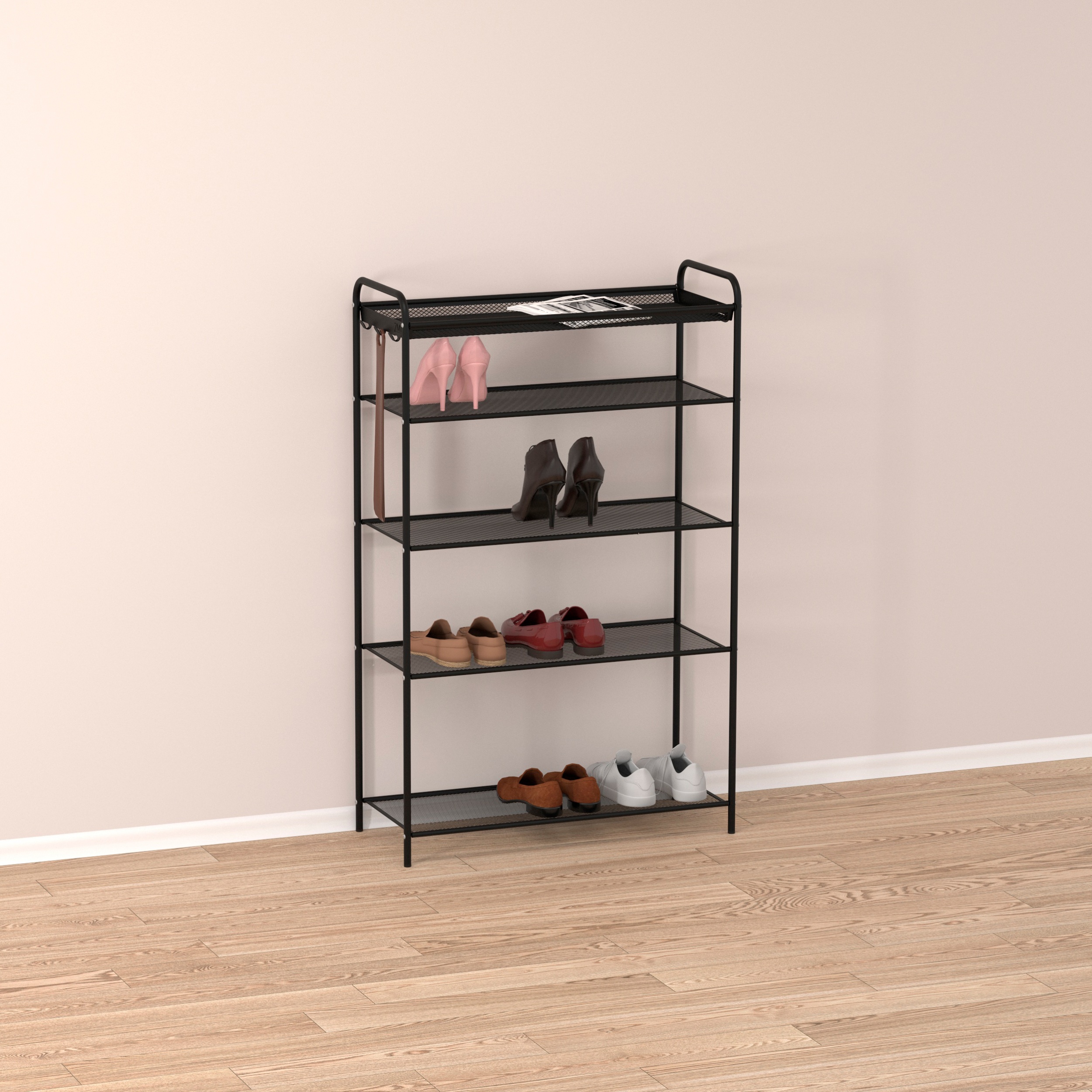 Подставка для обуви "Верона 25" (VERONA 25 shoe rack) (Черный)