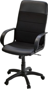 Кресло Чери Биг (Кожа иск., DO, №350 (черный) , Ткань, Мебельная, ТК-1 (черный