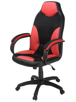 Кресло Дельта (Черно-красный)