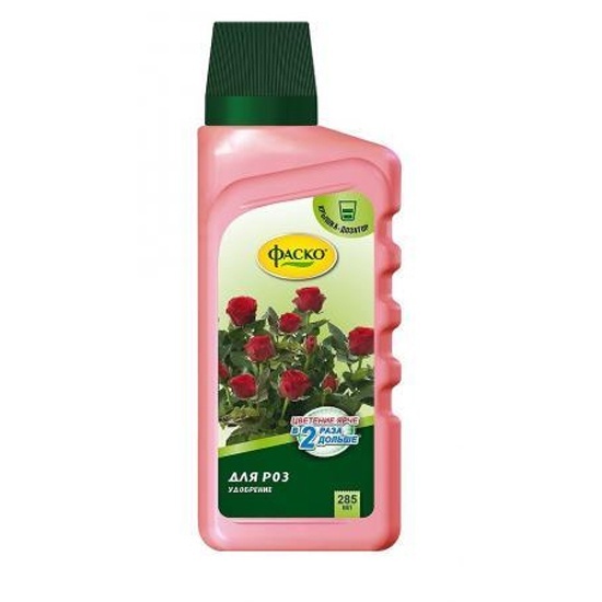 Удобрение минеральное жидкое Фаско Цветочное счастье в бутылках Розы 285мл