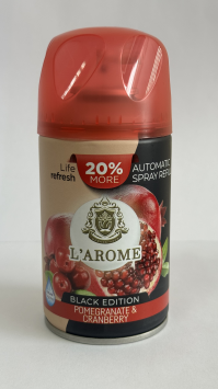 Освежитель воздуха (запасной балон) 300 мл. POMEGRANATE & CRANBERRY "Larome"