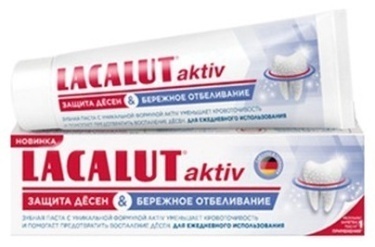 Зубная паста 75 мл, Aktiv White "Lacalut"