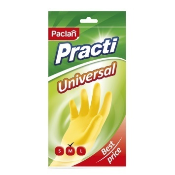 Paclan Practi перчатки Universal желтые M