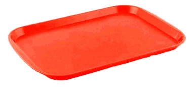 Поднос "Verona" прямоугольный 470х355х25мм (красный) (Профит Хаус РФ)