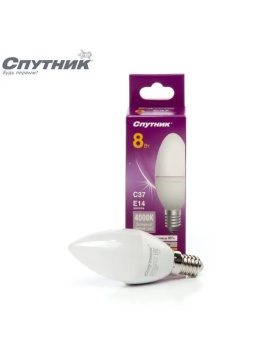 LED Лампа  СF37 свеча 8w Е14 4000-4200К (Spark) (УТР-1003715)