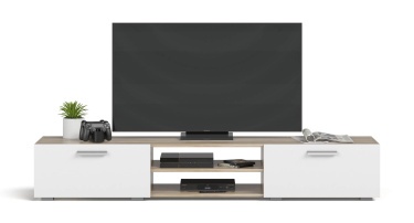 Тумба TV LUX 175 Сонома+Белый снег