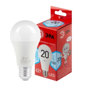 Лампа светодиодная A65-20W-840-E27 R, (диод, груша, 20Вт, нейтр, E27) REDLINE LED "ЭРА"