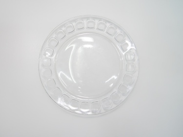 Тарелка стеклянная мод.0100 KAVEH розовая (подарочный)  (И)