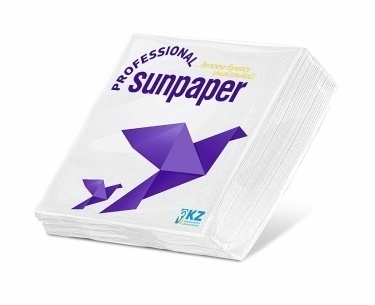 Бумажные салфетки 100 листов "Sunpaper" Professional 330*330 белая