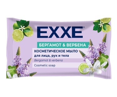 Мыло косметическое 75г, "EXXE" Бергамот и вербена (флоу-пак)