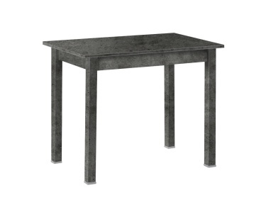 Стол обеденный (прямая ножка) 600х900 (бетон темно-серый, бетон темно-серый)