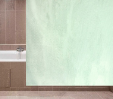 Шторы для в/к AQUADOMER п/э 80г/м2 180*180см 12 колец атлас Brilliant Green XT-044