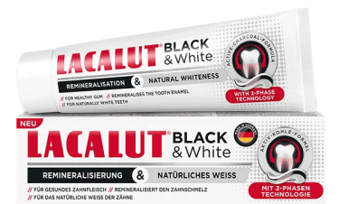 Зубная паста 75 мл, Black & White "Lacalut"