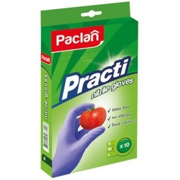Paclan Practi перчатки нитриловые M, 10 шт