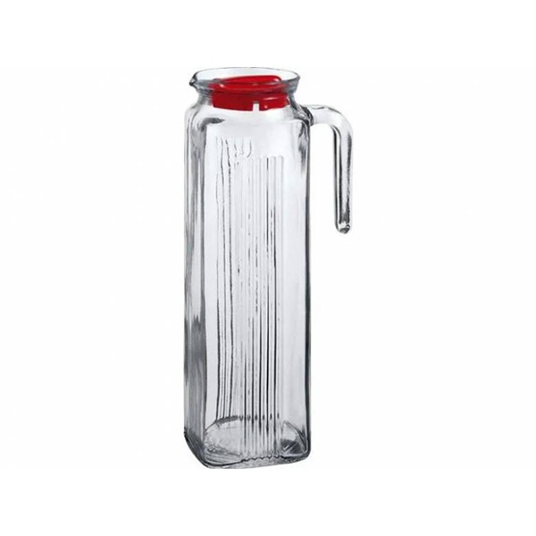 Графин FRIGO Red 1340 мл с красной крышкой 1*6. 80052-RED-SL