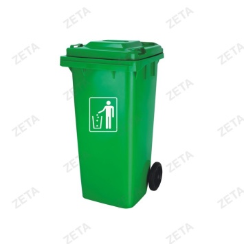 Бак мусорный с крыш 120л зелен. мод LD-120АС (ВИ)