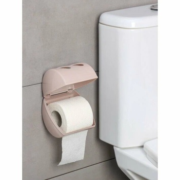 Держатель для туалетной бумаги Keeplex Light 13,4х13х12,4см бежевый топаз