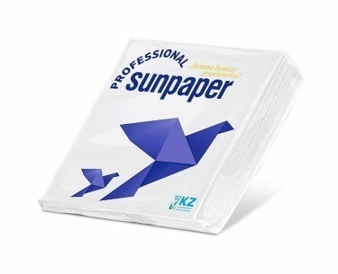 Бумажные салфетки 80 листов "Sunpaper" Professional 240*240 белая