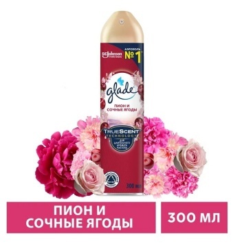 Glade Аэрозоль освеж.Д/возд "Пион и сочные ягоды" 300 мл