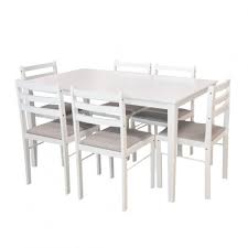 Комплект мебели: стол + 6 стульев мод RH7009T+ RH168C белый (Малайзия)