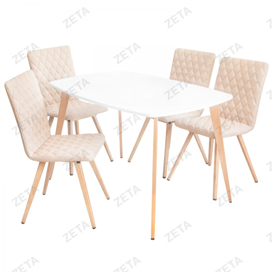 Комплект мебели Дилон цв.Орех: стол Спайдер + стул Лион №2 прям.ножк. 4 шт