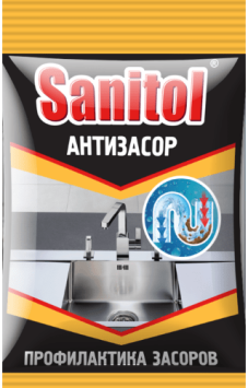 Чистящее средство Sanitol Крот Антизасор для труб 90 гр