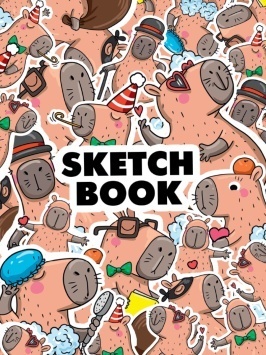 СКЕТЧБУК А5. КАПИБАРА (выб.лак)