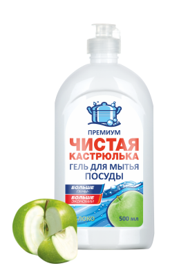 Гель для посуды "Washer-D" 1000 мл, С ароматом яблока