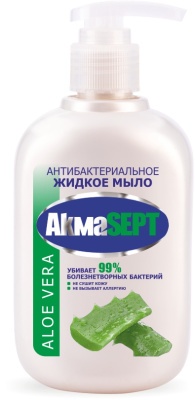 Жидкое мыло "Akmasept" 270 мл, антибактериальное Aloe Vera