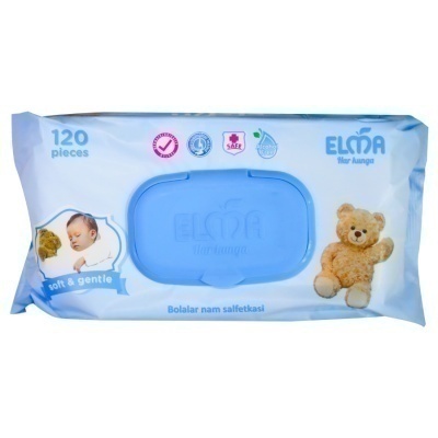 Салфетки влажн. 120шт детск. Elma (Узб)
