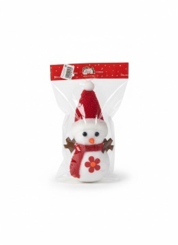 Снеговик с красным колпаком (в пакете)