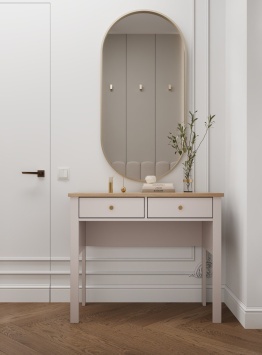 2.08.06.170.20 САГА стол туалетный 92х45 кашемир/ясень (р.920*450*777Н)