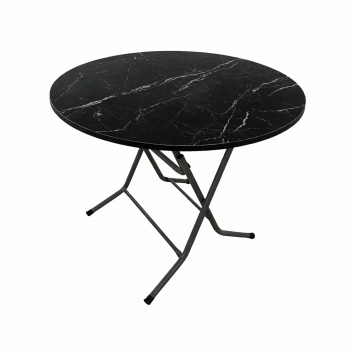 Жиналмалы үстел d90 Jupiter мод M-0011.0018 қара мәрмәр / Стол складной d90 Jupiter мод M-0011.0018 черн. мрамор (Турция)