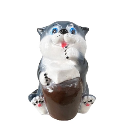 арт.306 Копилка "Кот с крынкой" (230*180мм) (Декостек)