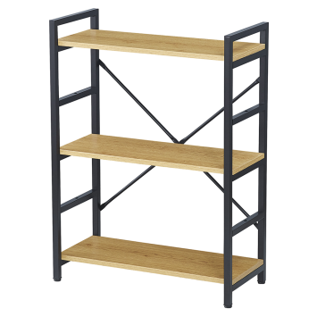 Стеллаж мод WB-24 натура/черн. (ВИ)
