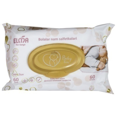Салфетки влажн. 60шт King Baby mini мод 531 Elma (Узб)