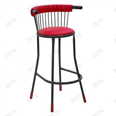 Стул Альфа барный (многополосн) с мяг.эл.на спин. Гобелен/Кзам с длин. загл. d22