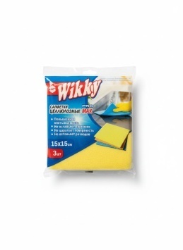 Салфетки для уборки Целлюлозные Wikky 3шт