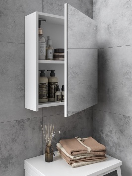 Аспалы шкаф ШКН 2 Ақ CUBE / Шкаф навесной ШКН 2 Белый CUBE р:500*170*600