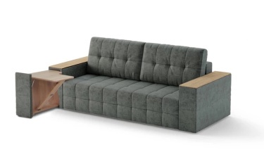 Диван Элегант  БД  (2022)  (серый) (2530х990х1060)