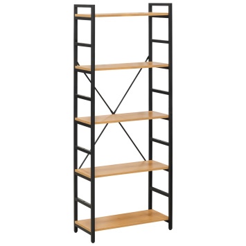 Стеллаж мод WB-31-600 натура/черн. (ВИ)