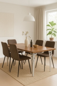 Стол с ножками мод. 0207 1200*800 столешница F