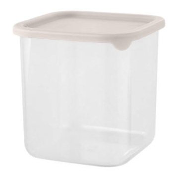 Банка для сыпучих продуктов Sugar&Spice Vanilla квадратная 0,8л, с гибкой крышкой латте (Репаблик РФ