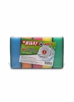 Губки для посуды "Wikky" Макси 5 шт