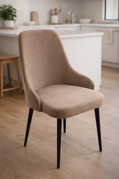 Стул Гамбург (спинка пласт.) цв.каркас гоб.stock (только Bingo/Raund) коричневый