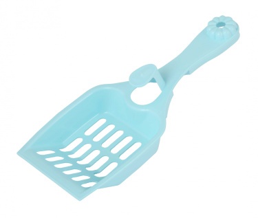 Совок для кошачьего туалета "Мур-мяу" (голубой) (уп.26)