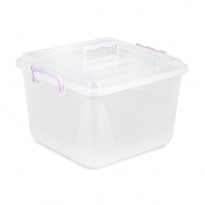 Контейнер 15л квадратный (с ручками) (Альтернатива РФ)