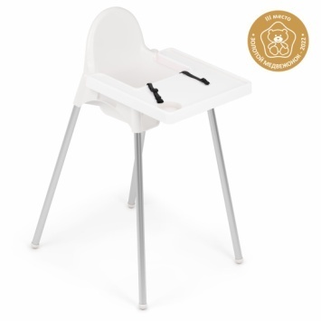Стульчик для кормления (белый) (уп.4) (Альтернатива РФ)